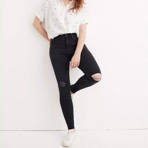 NWT Madewell 9" Mid-Rise Skinny Jeans, Black